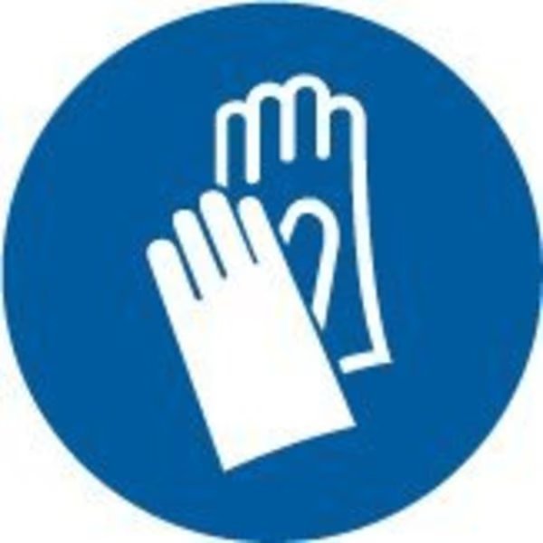 ISO MANDATORY SAFETY LABEL WEAR LSGM2082, Accuform, Mfr#: LSGM2082